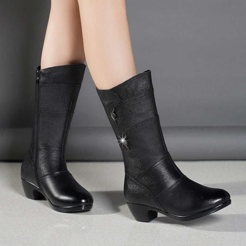 Yalira - Leather Ankle Boots