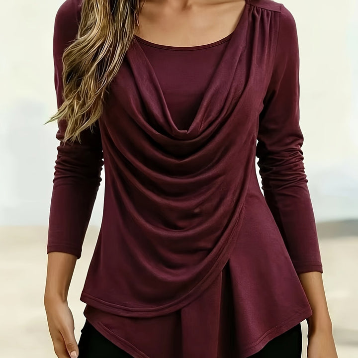Arlysa - Round Neck Stretch Jersey T-Shirt