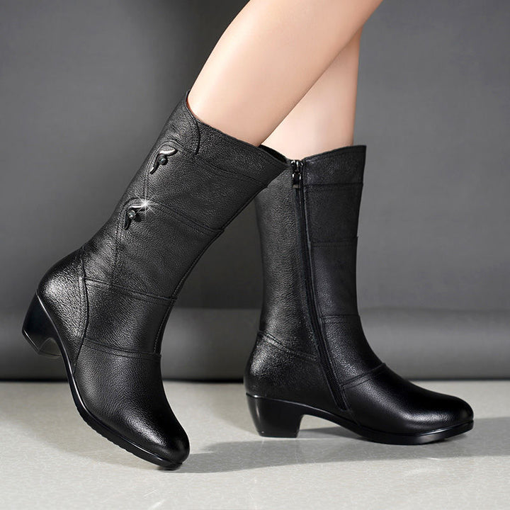 Yalira - Leather Ankle Boots