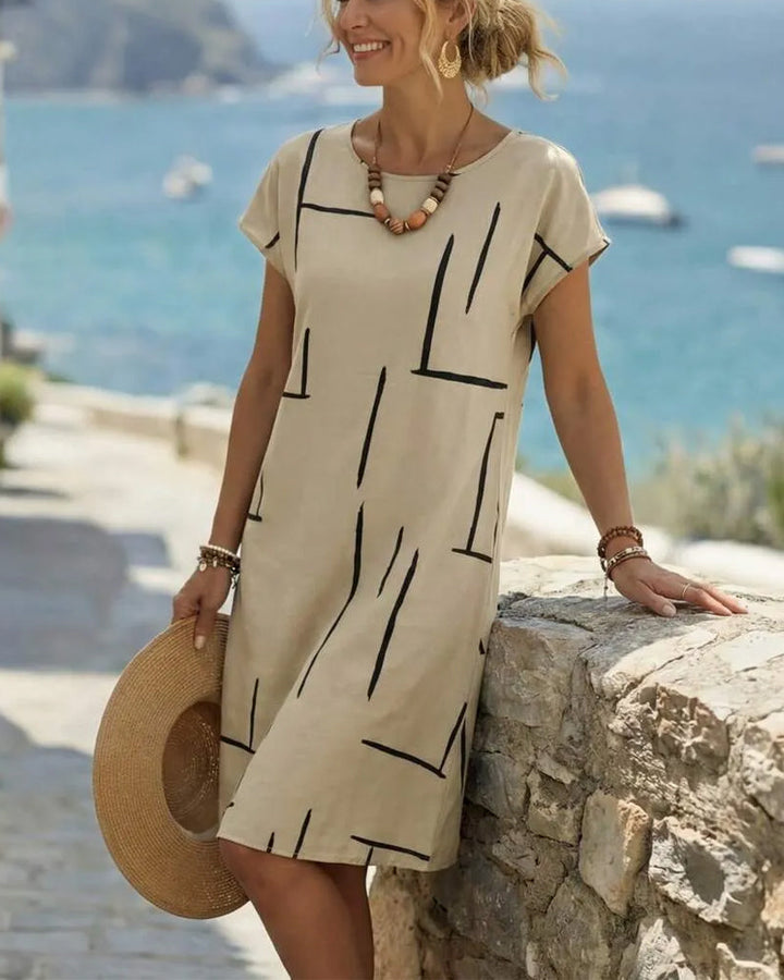 Virela - Relaxed Cut Linen Long Dress