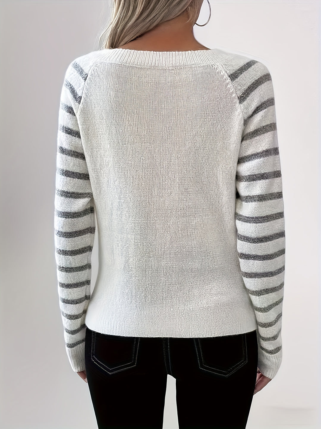Velara - Sequin-Trim Knit Sweater