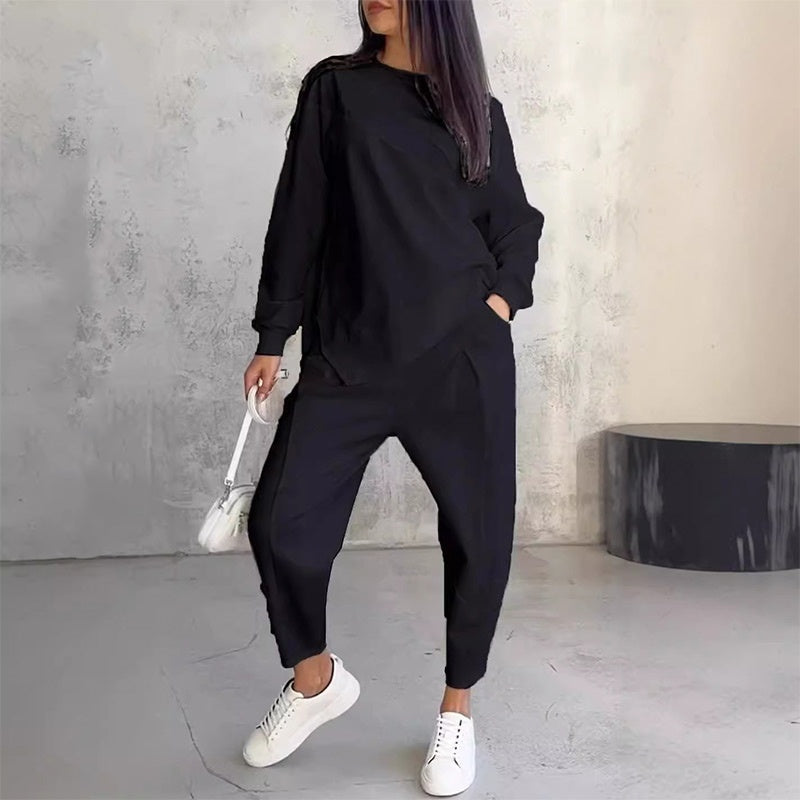 Belira - Round Neck Jersey Suit