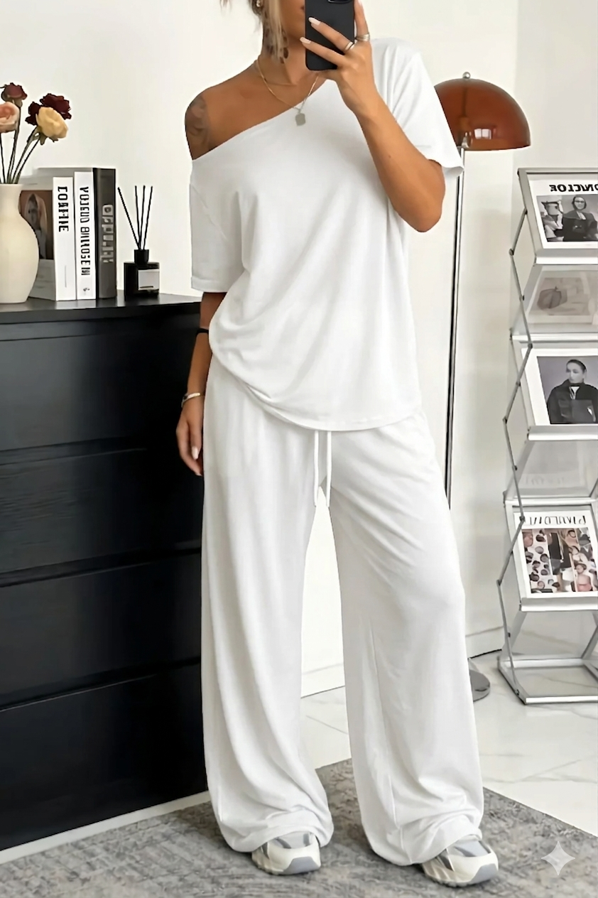 Talira - Off-Shoulder Two-Piece Set