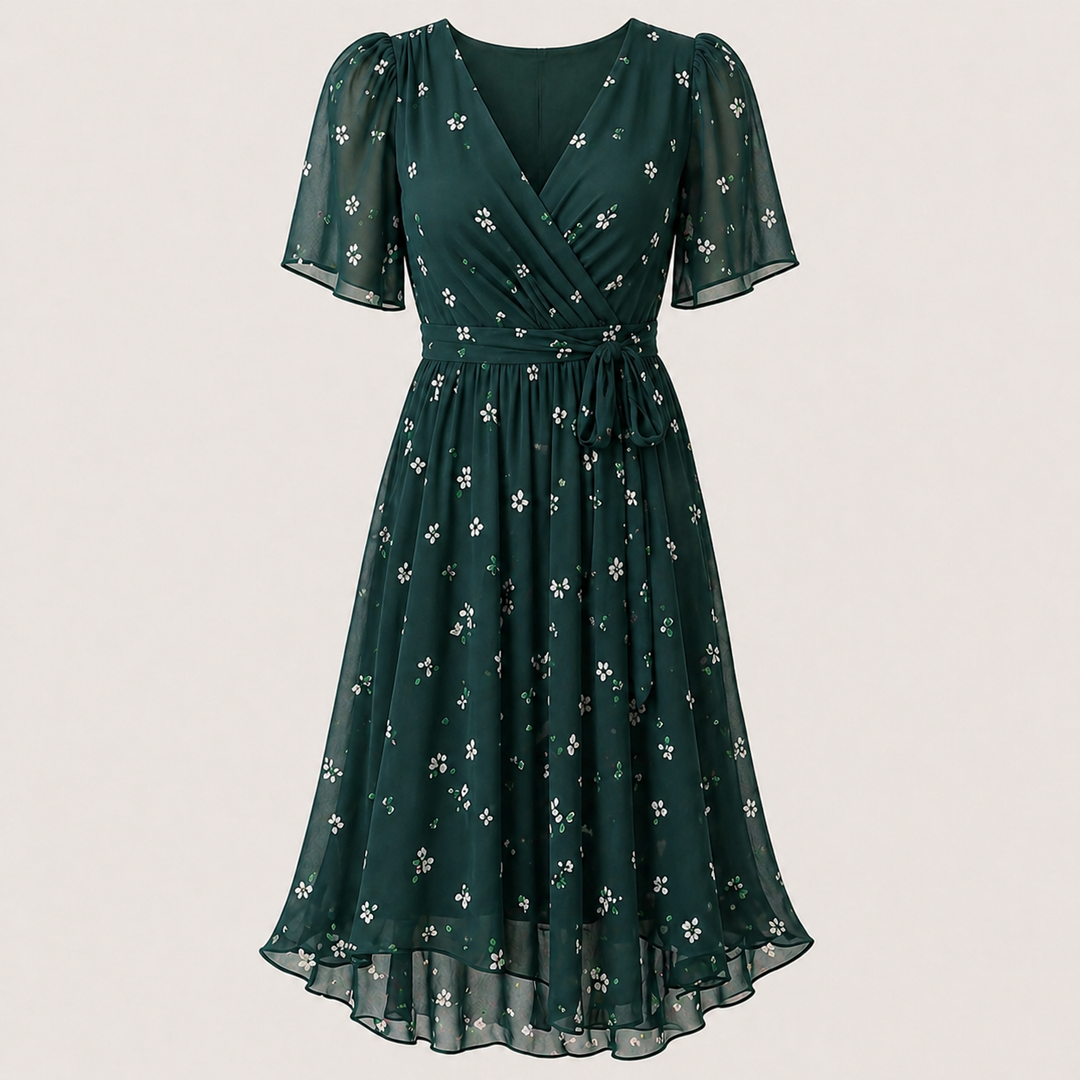 Naliri - Wrap Woven Midi Dress