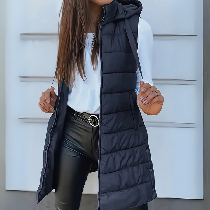 Naleia - Hooded Woven Women's Gilet