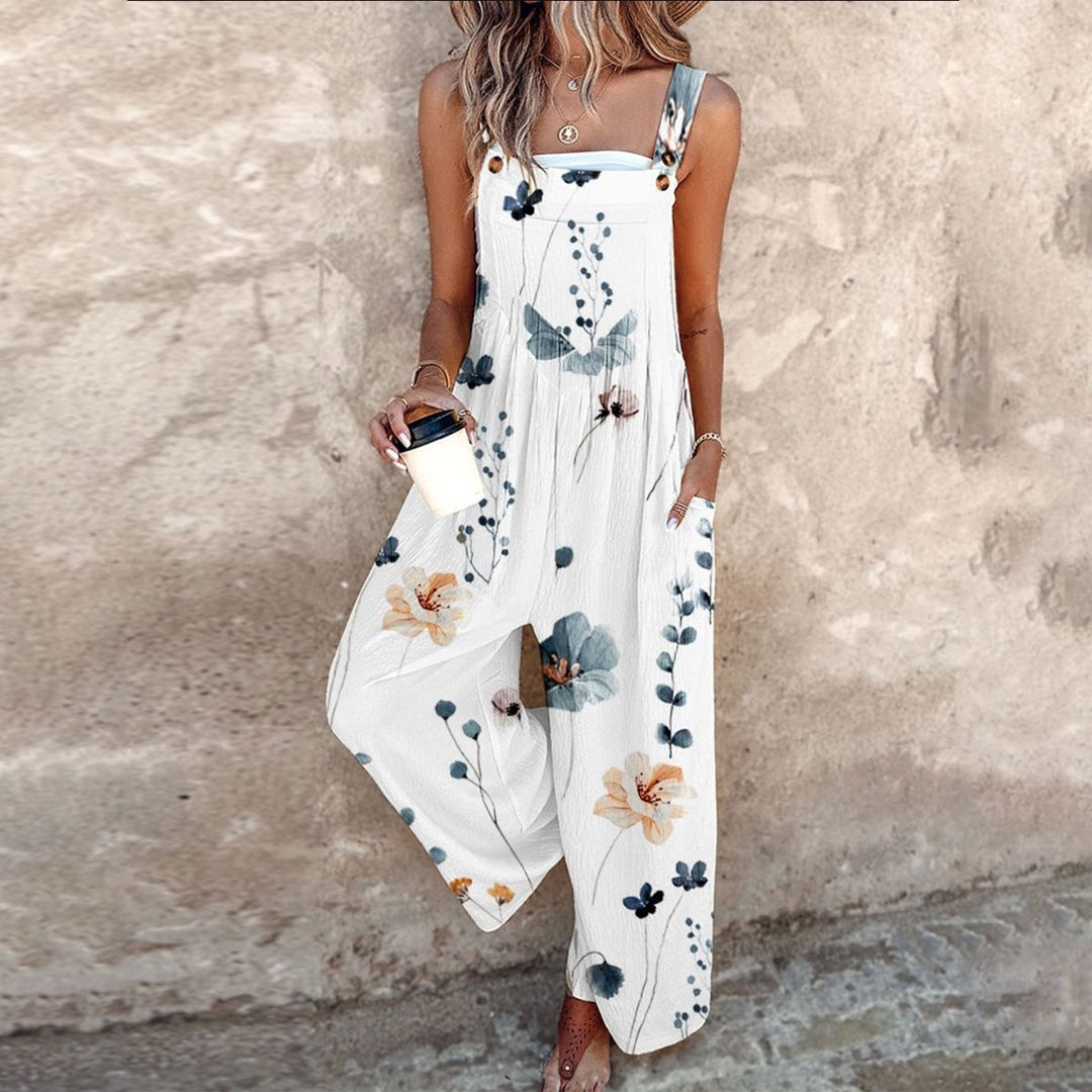 Tivara - Wide-Leg Printed Jumpsuit