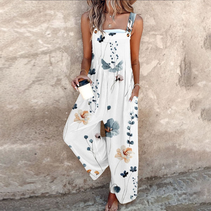 Tivara - Wide-Leg Printed Jumpsuit
