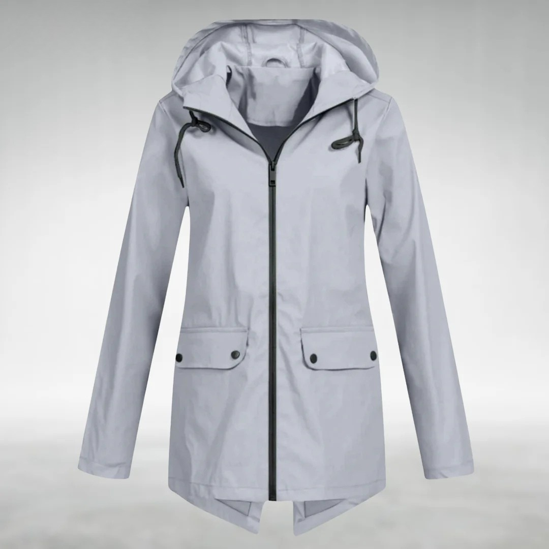 Calira - Adjustable Hood Waterproof Raincoat