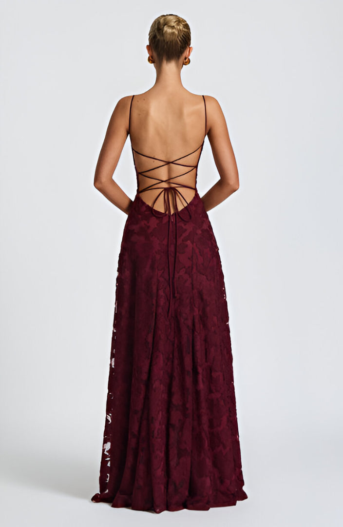 Caleia - Corset Lace Maxi Dress