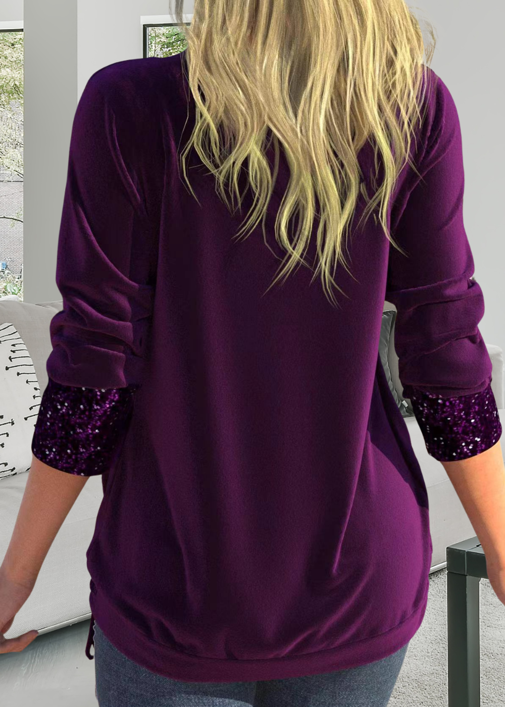 Rivena - Two-Piece Sequin Top Set