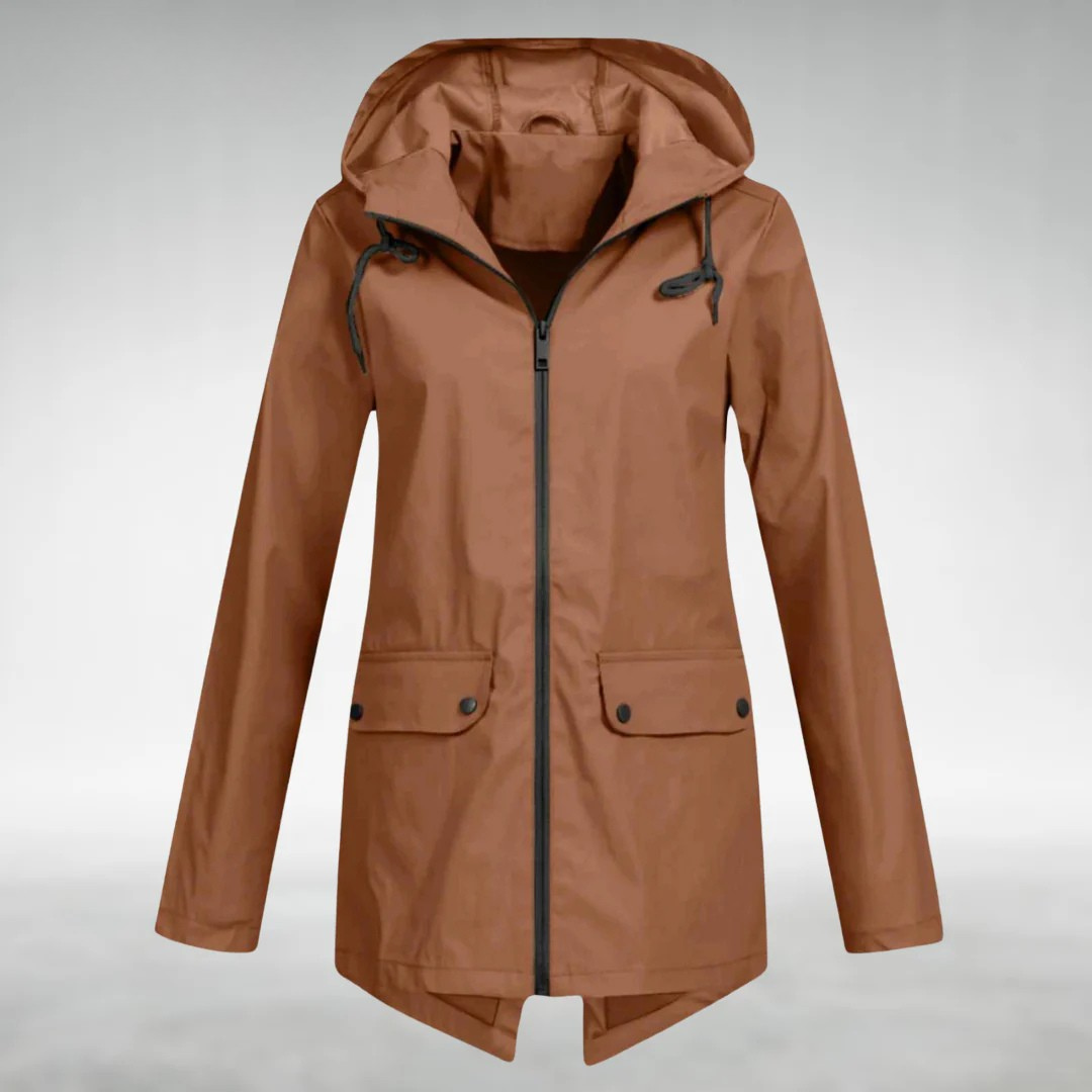 Calira - Adjustable Hood Waterproof Raincoat