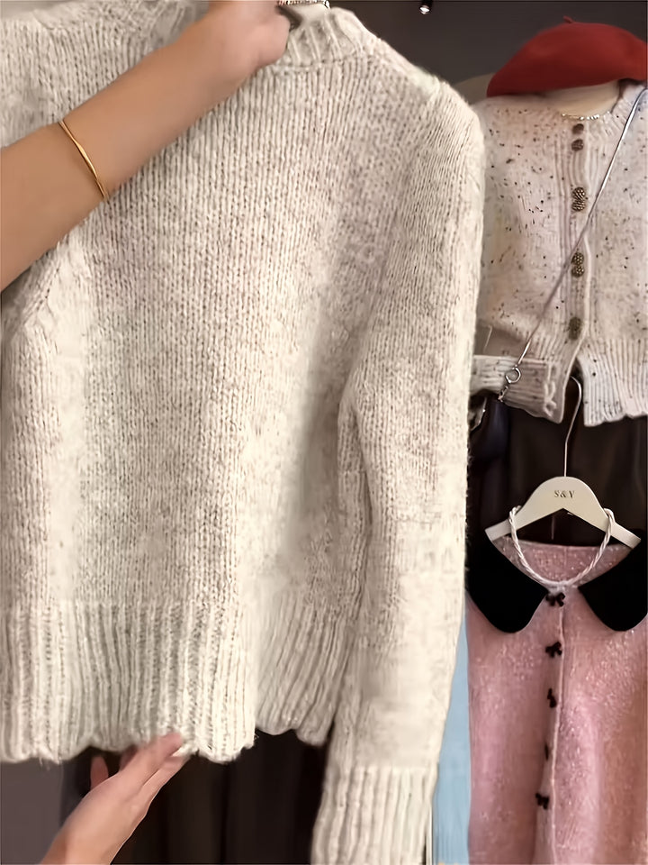Rilena - Single-Button Knit Cardigan