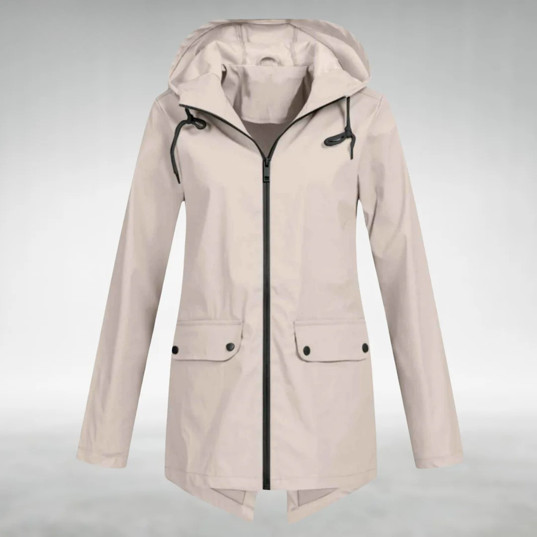 Calira - Adjustable Hood Waterproof Raincoat