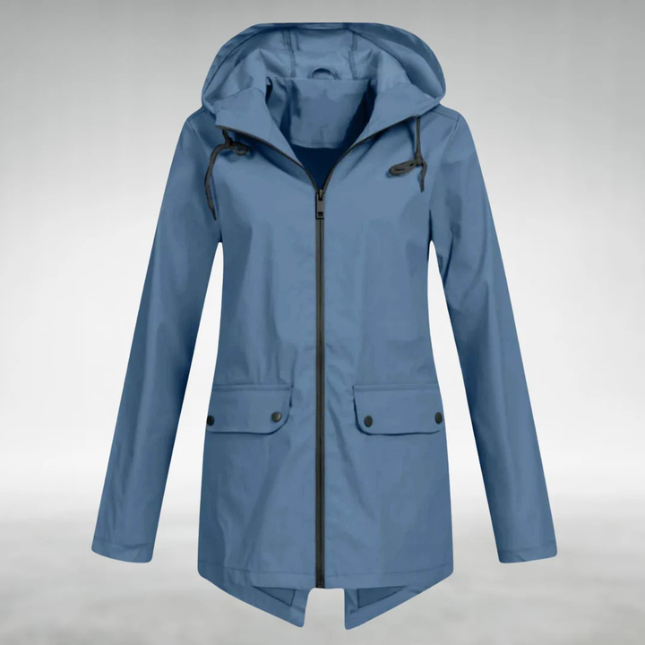 Calira - Adjustable Hood Waterproof Raincoat