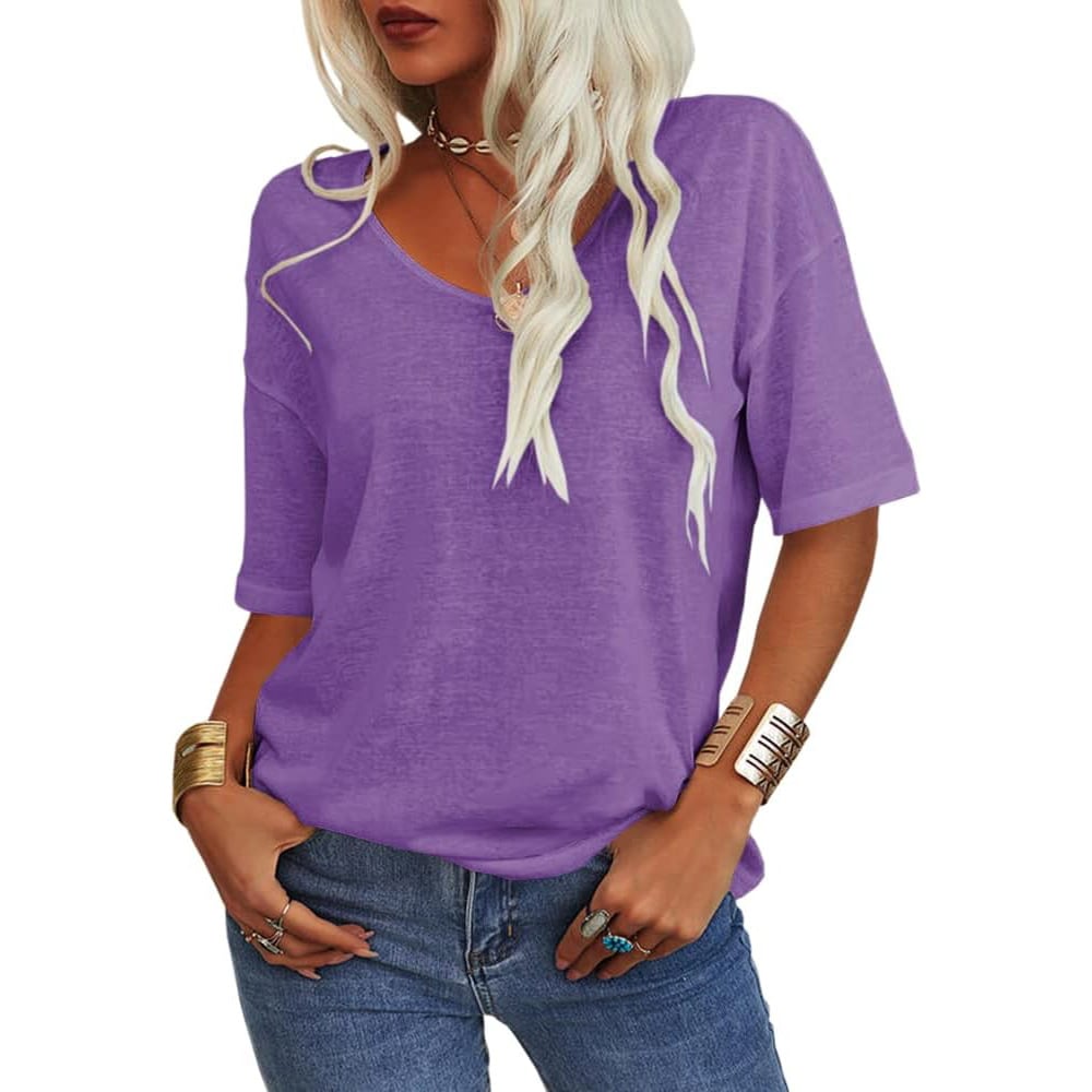 Kelira - Petal Sleeve Stretch Jersey T-Shirt