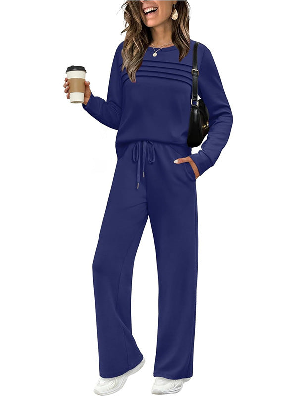 Noreli - Round Neck Stretch Knit Set