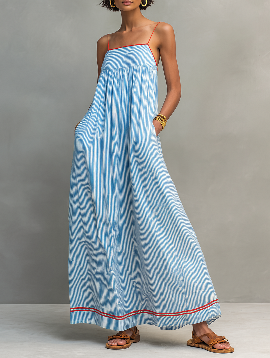Iverra - Draped Woven Dress