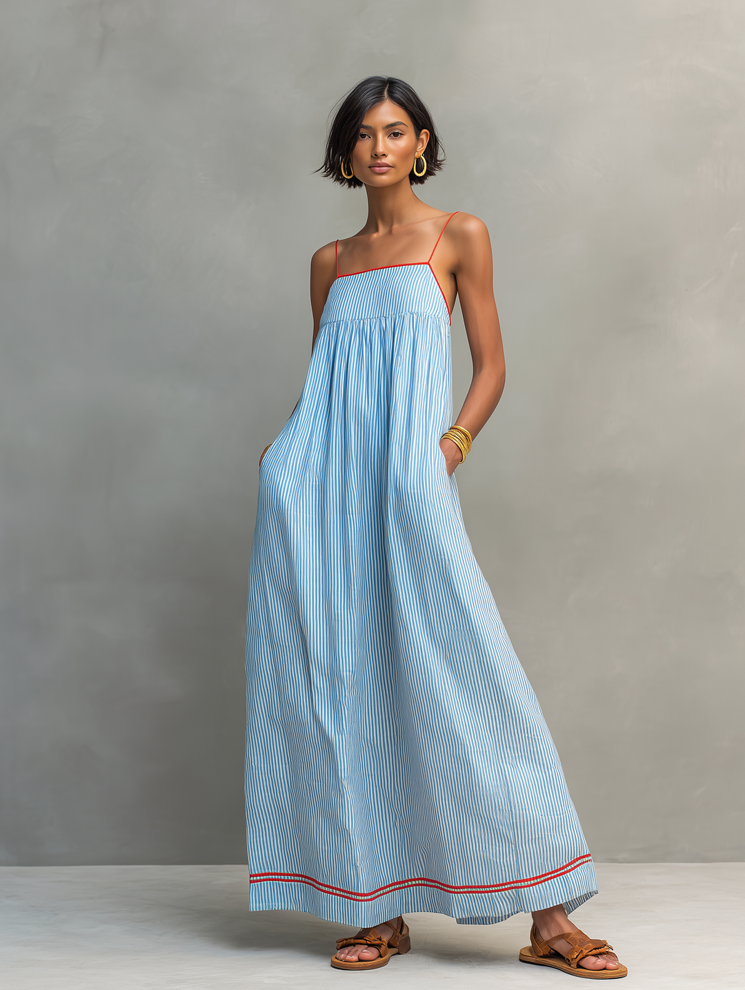 Iverra - Draped Woven Dress