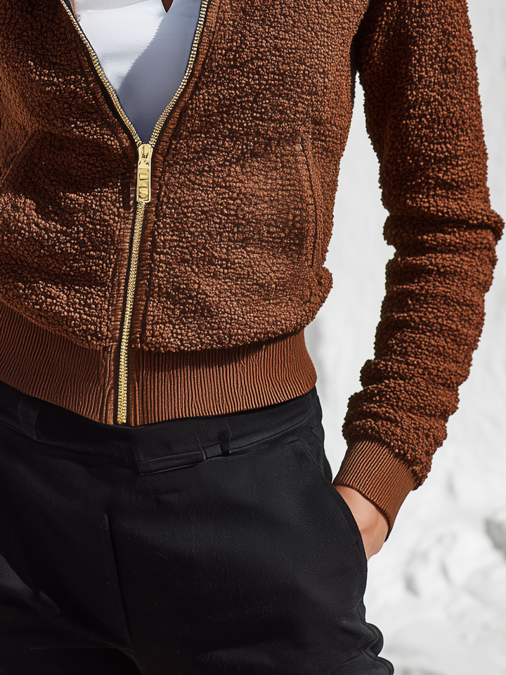 Velise - Stand-Collar Sherpa Jacket