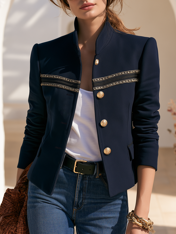 Nivara - Stand-Collar Woven Jacket