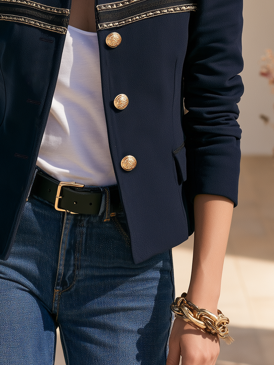 Nivara - Stand-Collar Woven Jacket