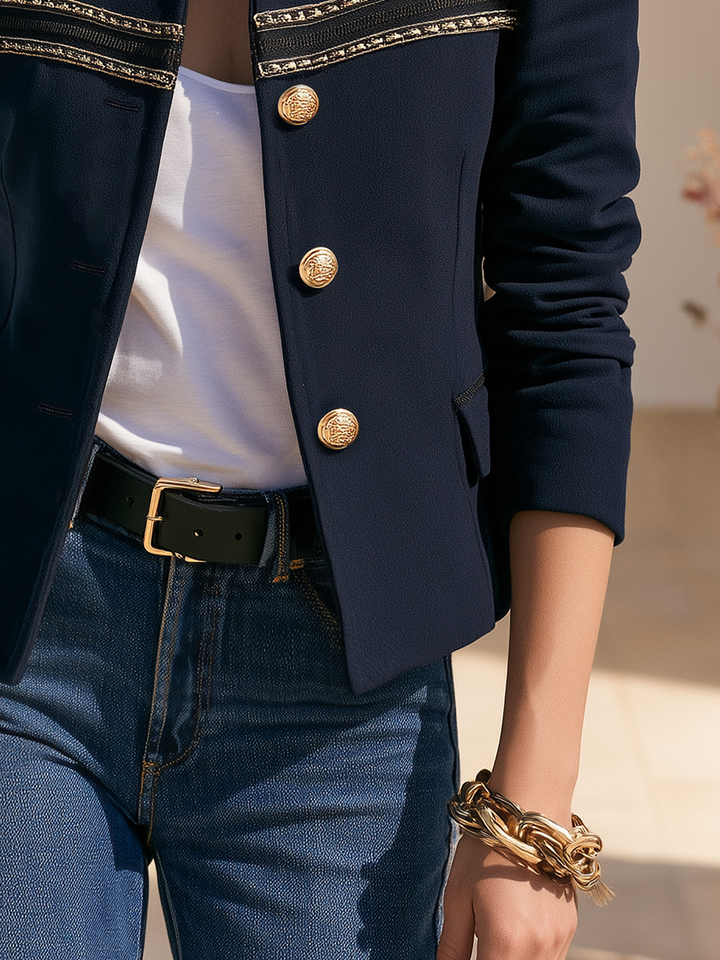 Nivara - Stand-Collar Woven Jacket