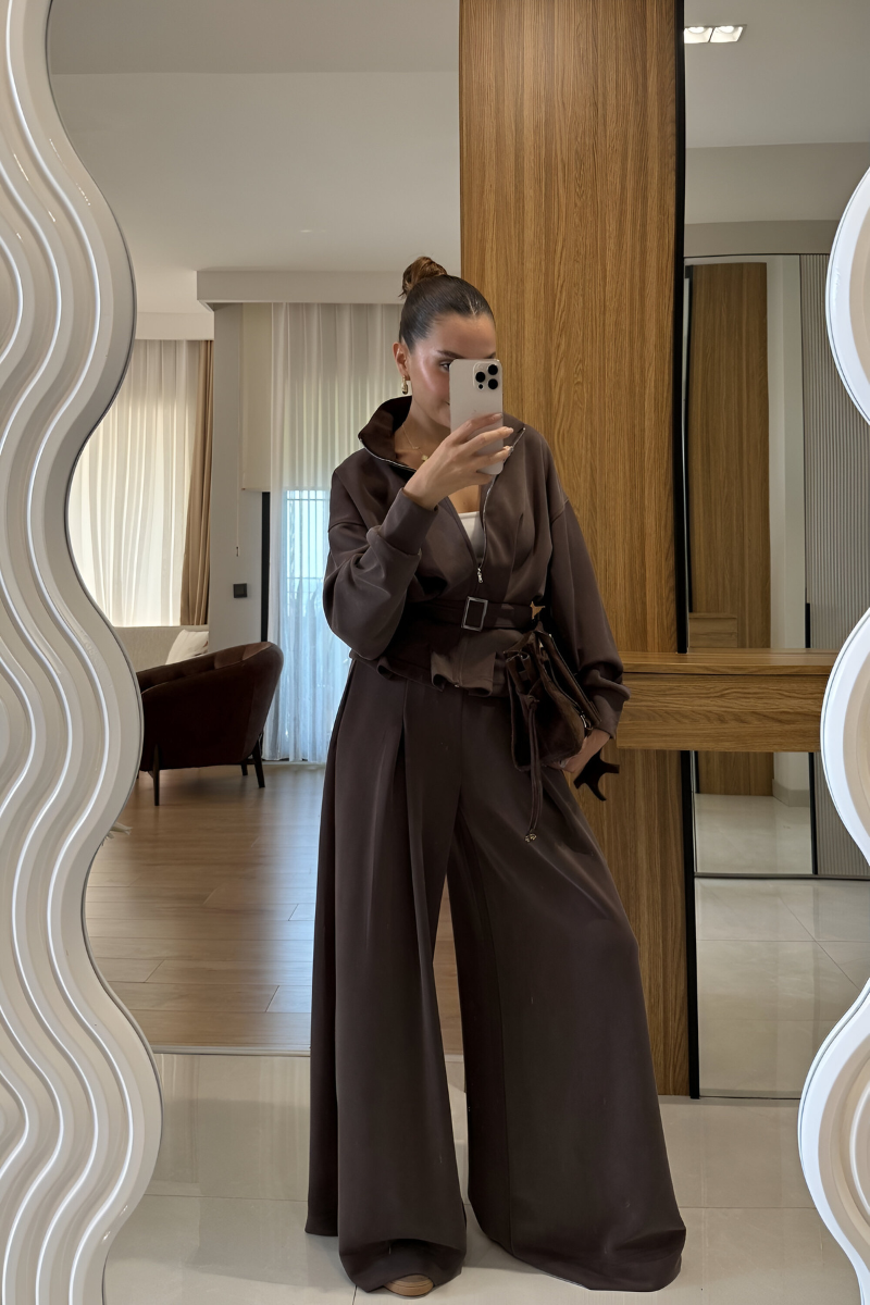 Velori - Wide-Leg Tailored Set