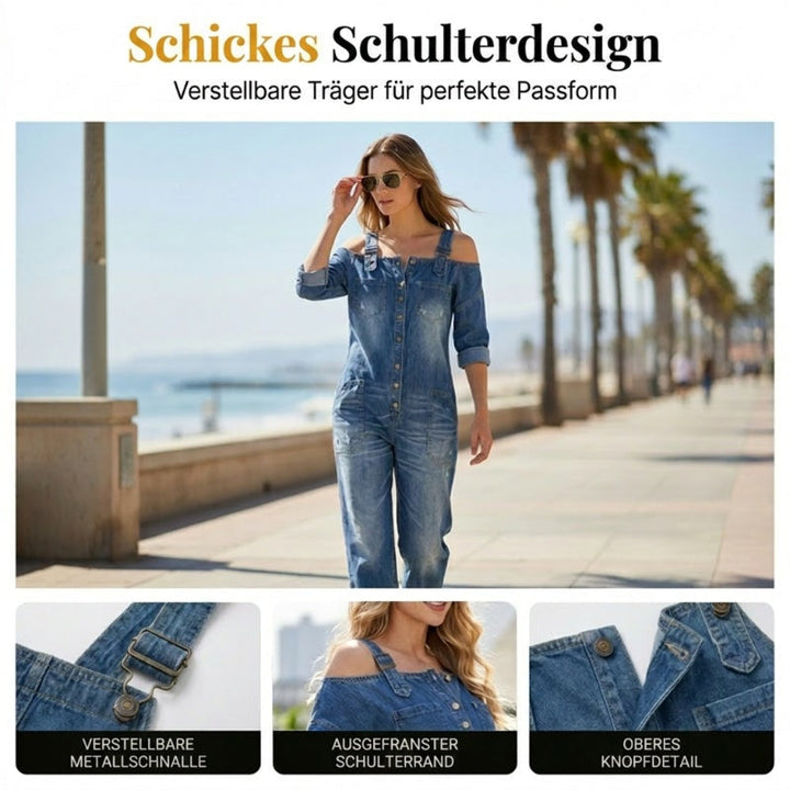 Elyra - Wide-Leg Woven Jumpsuit