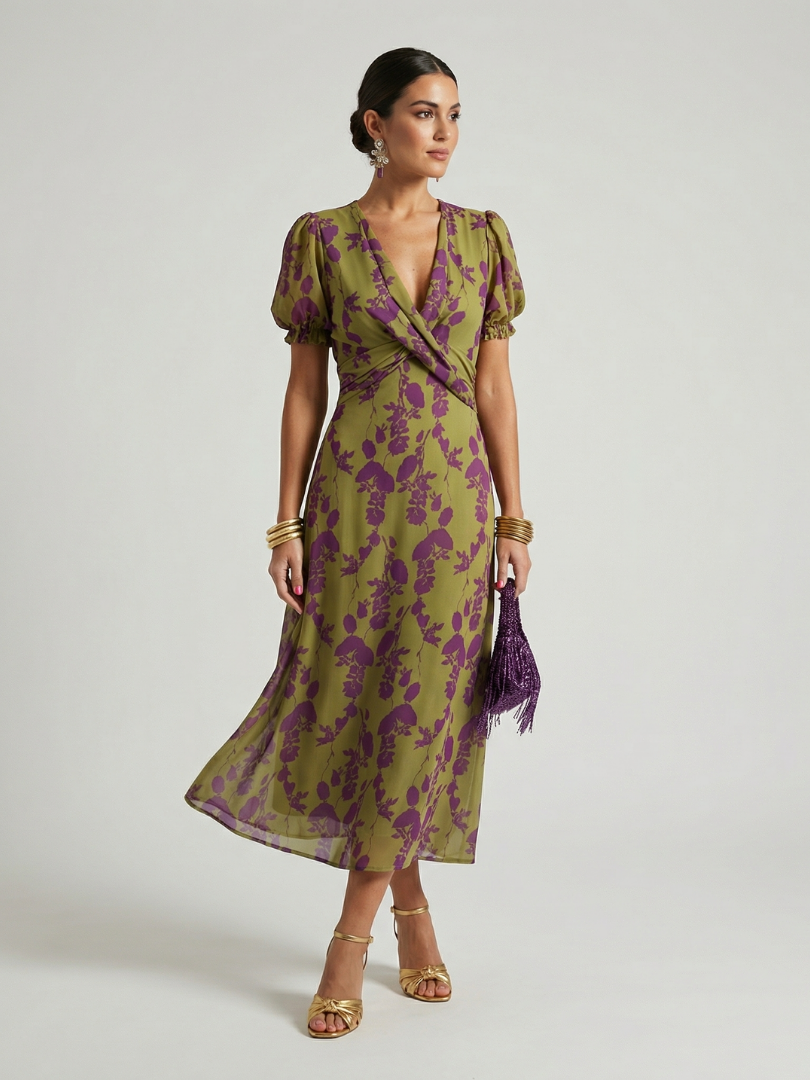Nelari - Skimming Cut Midi Dress