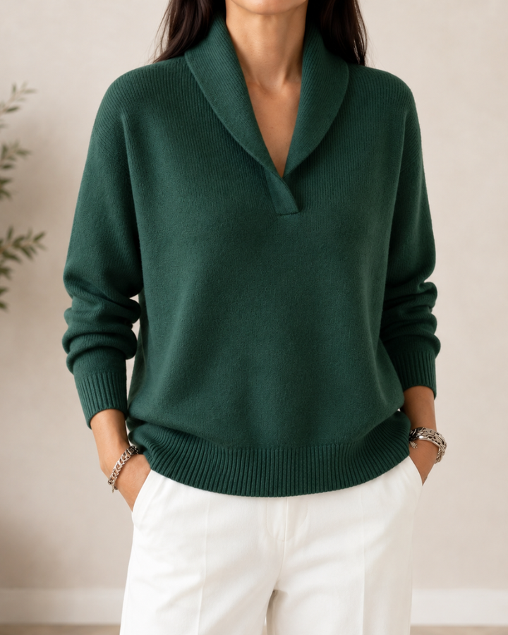 Noreli - V-Neck Knit Sweater