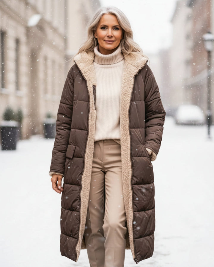 Arlise - Reversible Sherpa-Lined Coat