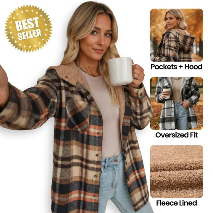 Nivara - Hooded Flannel Jacket