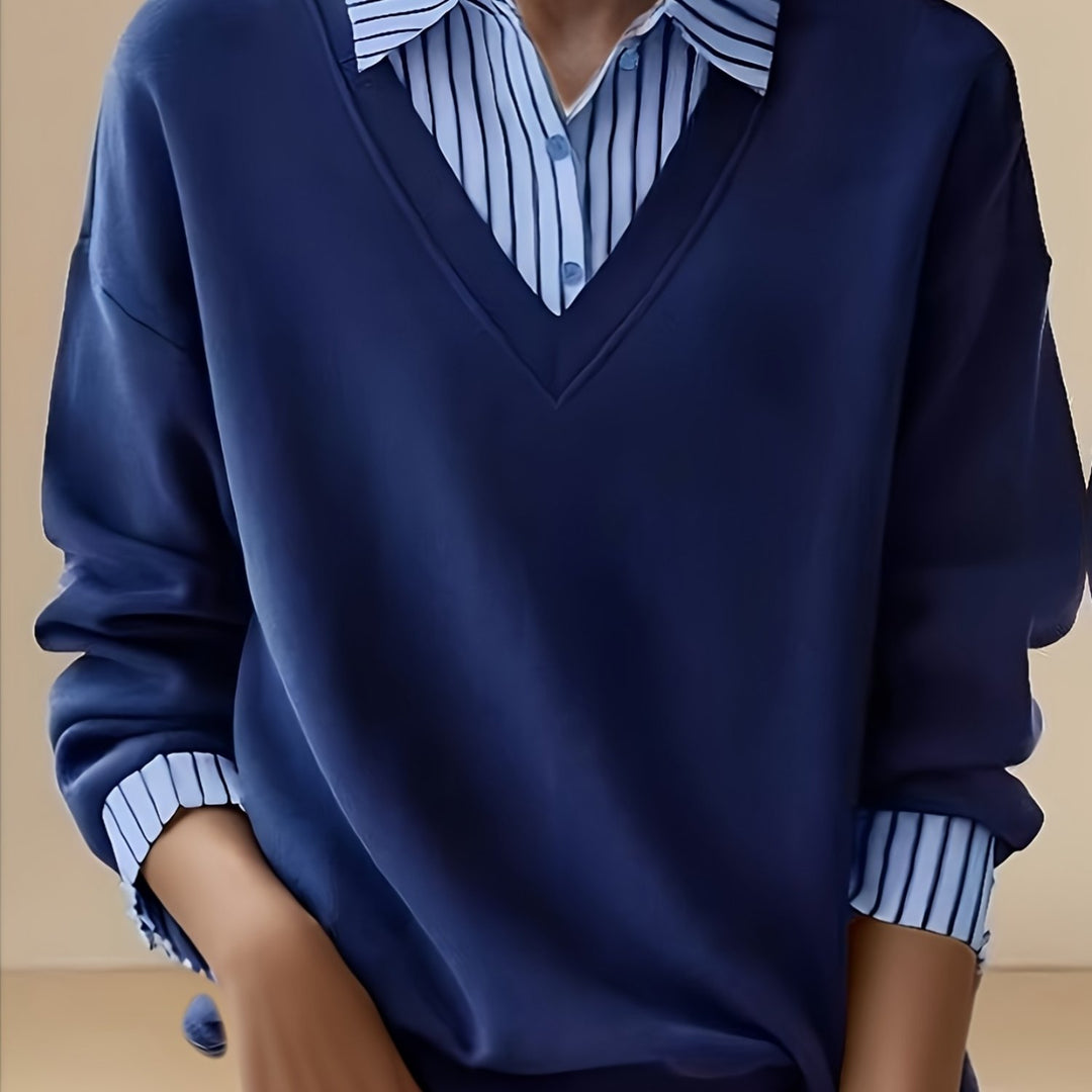 Calira - Lapel Collar Knit Polo Shirt