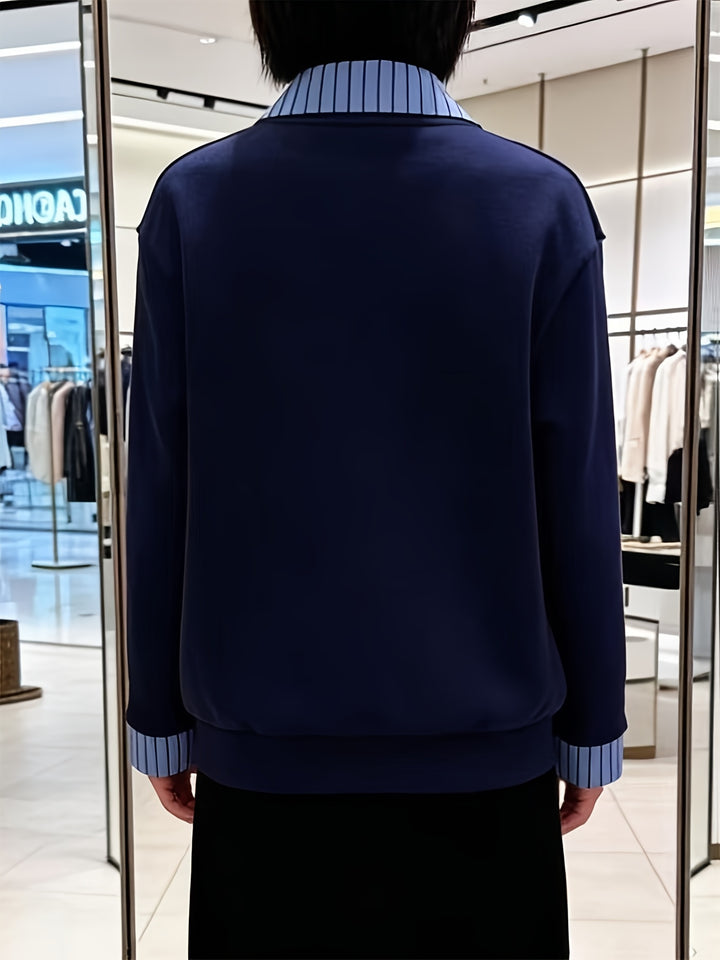 Calira - Lapel Collar Knit Polo Shirt