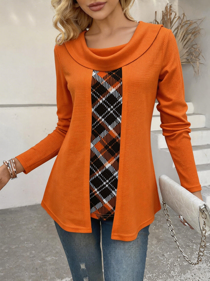 Tivora - Faux Two-Piece Knit Top