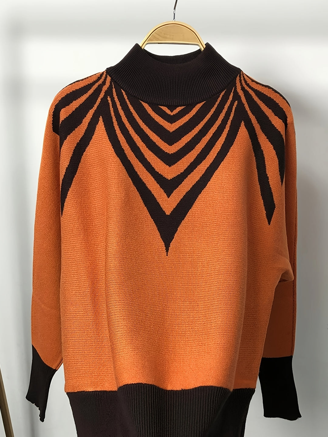 Anevra - Colour-Block Jacquard Knit Sweater