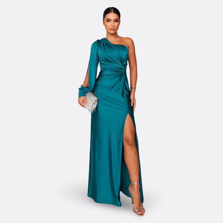 Silara - V-Neck Woven Maxi Dress