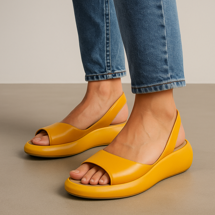 Avenli - Open-Toe Rubber Sole Sandals