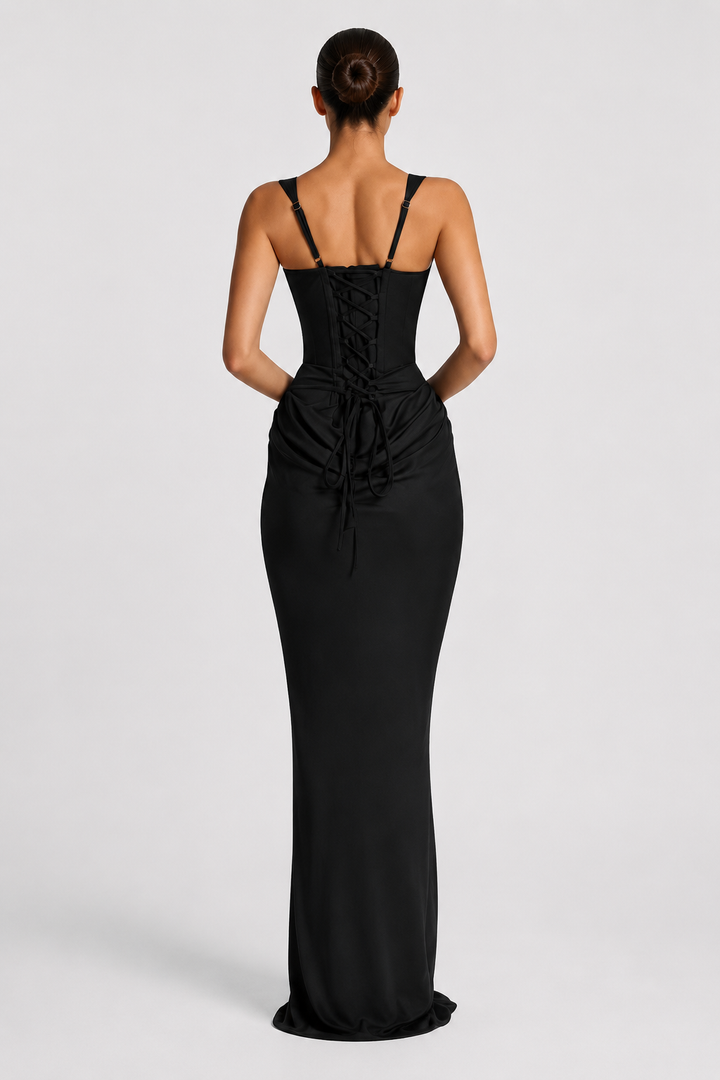 Rheva - Corset-Bodice Maxi Dress