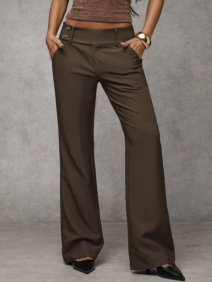 Reniva - Wide-Leg Woven Trousers