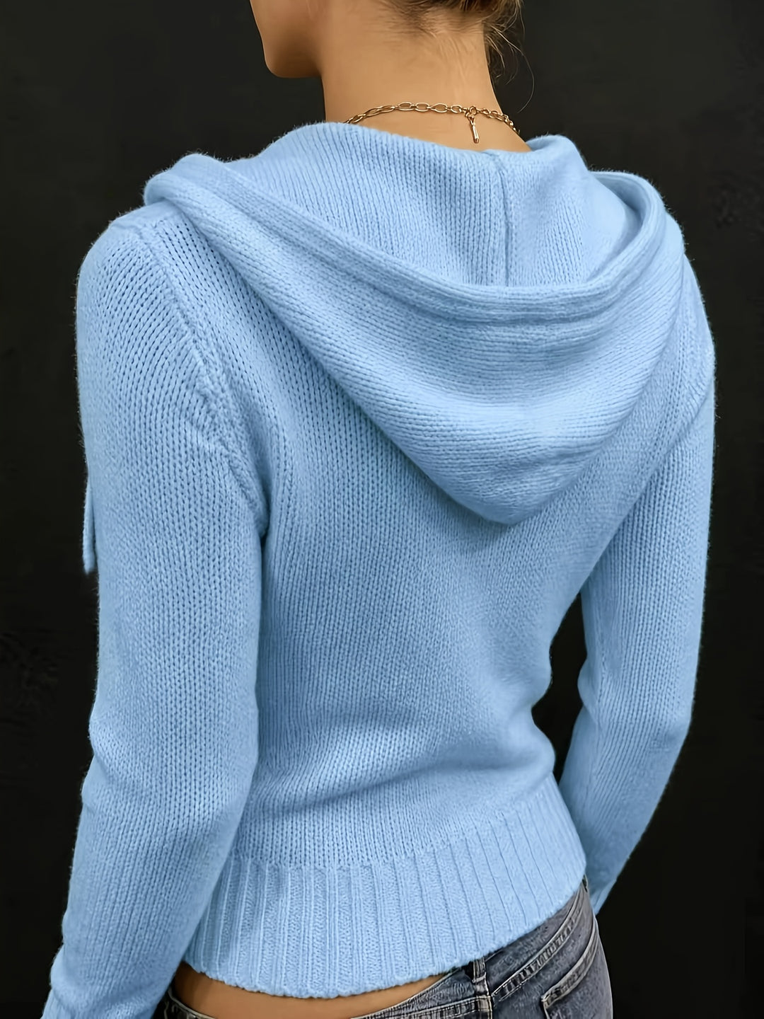 Nysera - Vertical Rib Knit Cardigan