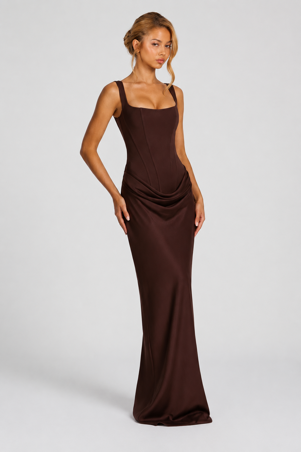 Rheva - Corset-Bodice Maxi Dress