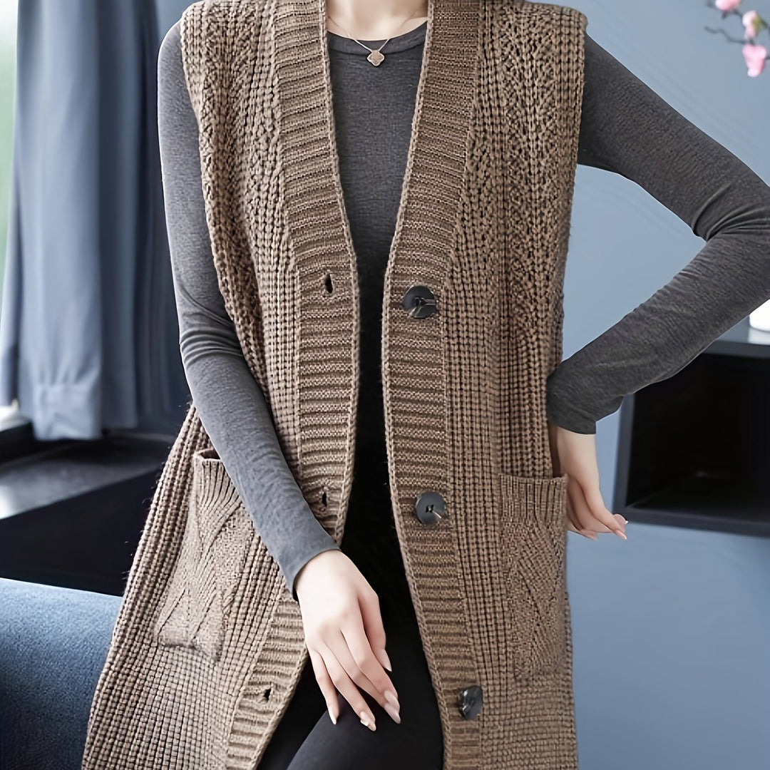 Mireva - Midi Sweater Knit Vest