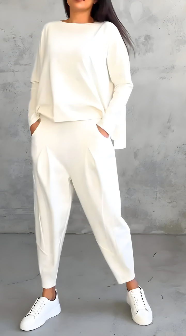 Veyla - Side-Zip High Collar Knit Set
