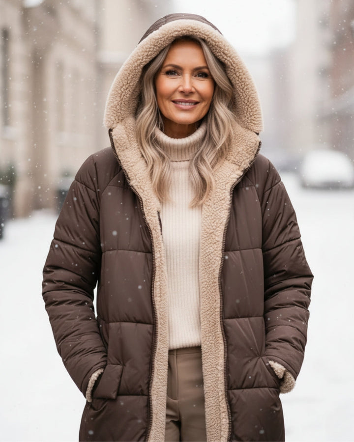 Arlise - Reversible Sherpa-Lined Coat