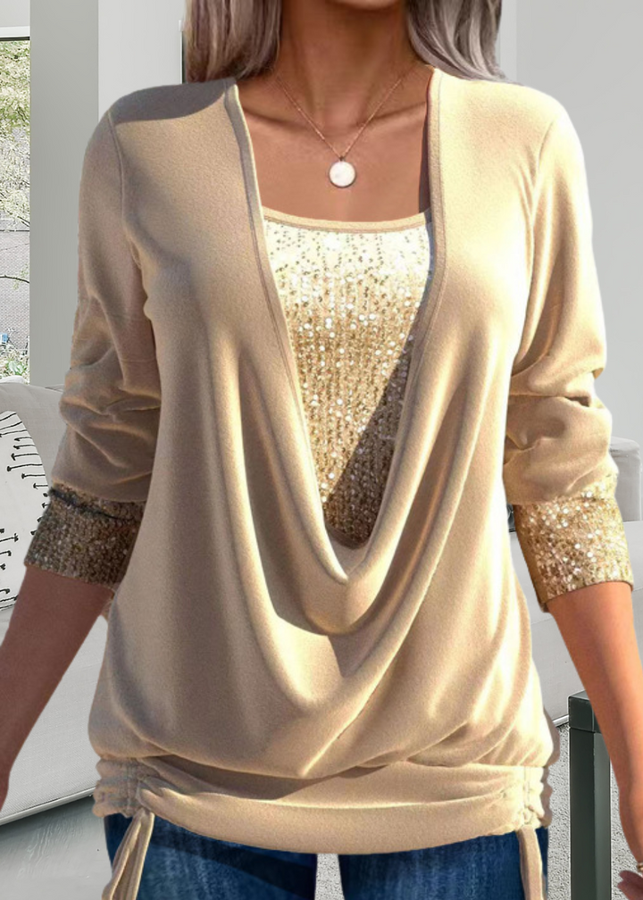Rivena - Two-Piece Sequin Top Set