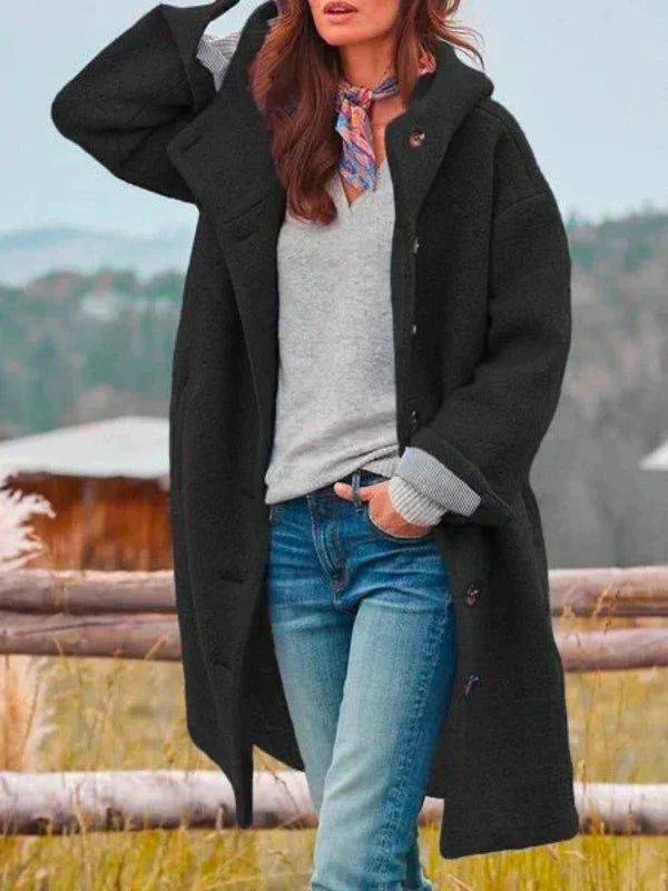 Mireva - Longline Slim Woven Coat