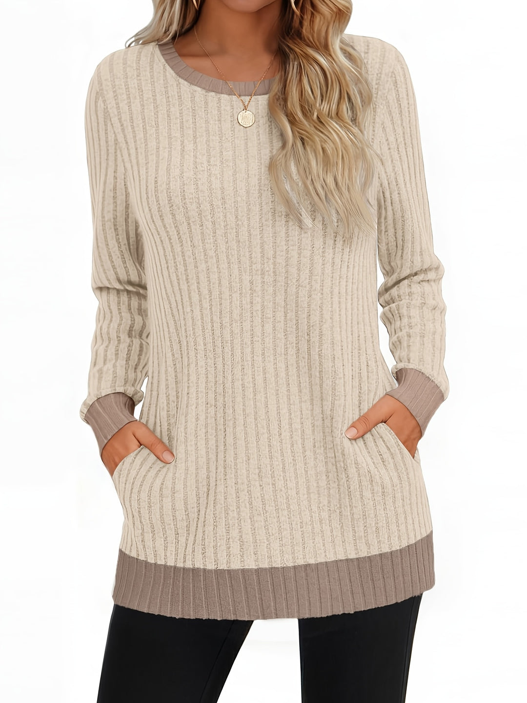 Soreli - Colour-Block Jersey Knit T-Shirt