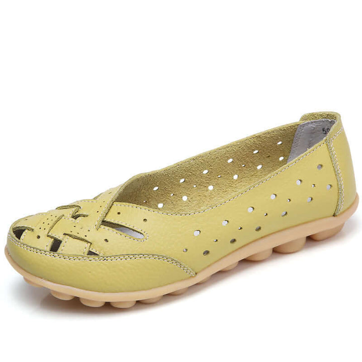 Nevara - Gel-Cushioned Sole Leather Loafers
