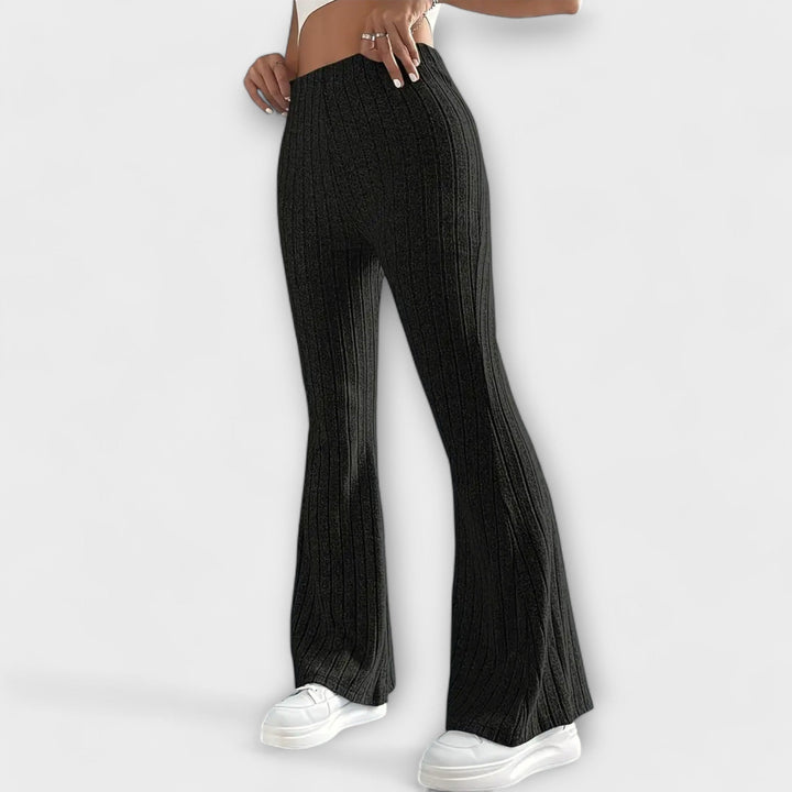 Velara - Elastic Waistband Woven Trousers